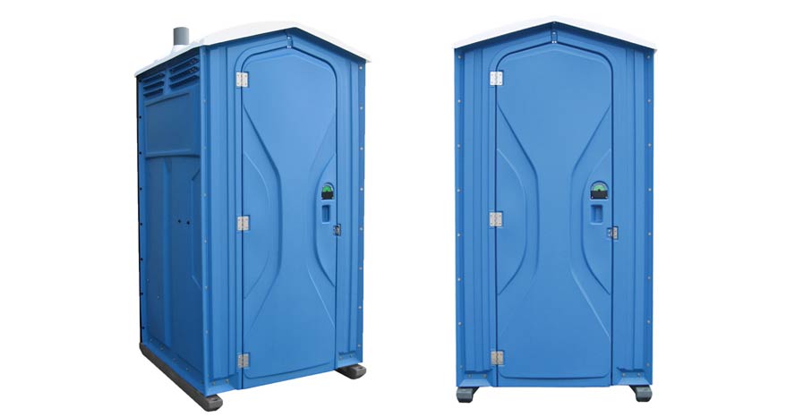 Long-term porta potty units on site in Scranton, Pennsylvania